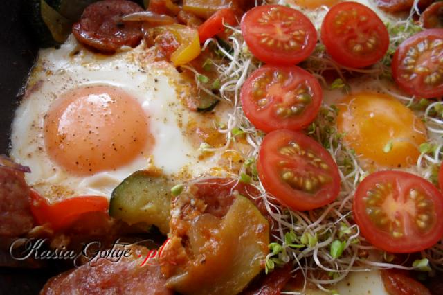 sadzone jajka na śniadanie